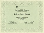 Honors Certificate